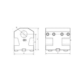 BMT Boring Bar Holder, External Coolant  BMT75MID-50-NH90 - Makotools Industrial Supply Tools for Metal Cutting